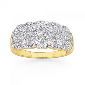 Diamond-Dress-Ring on sale