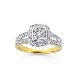 9ct-Gold-Diamond-Ring on sale