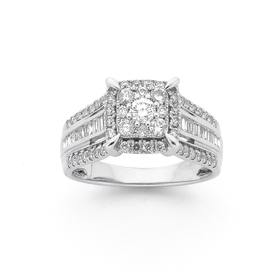 9ct-White-Gold-Diamond-Ring on sale