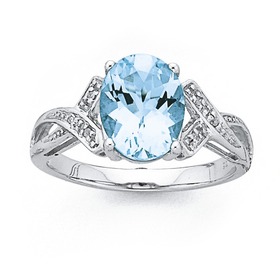 Aquamarine-Ring on sale