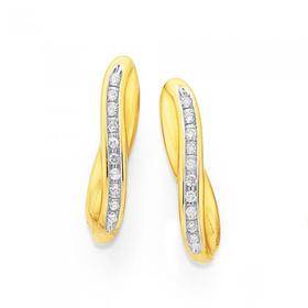 9ct-Gold-Diamond-Crossover-Channel-Set-Earrings on sale