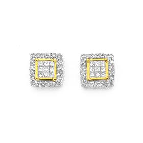 9ct-Gold-Diamond-Studs-TDW20ct on sale