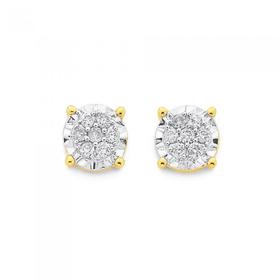 9ct-Gold-Diamond-Studs-TDW15ct on sale