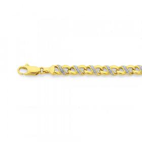 9ct-Infinity-Diamond-Bracelet on sale
