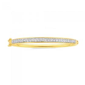 9ct-60mm-Diamond-Bangle-TDW25ct on sale