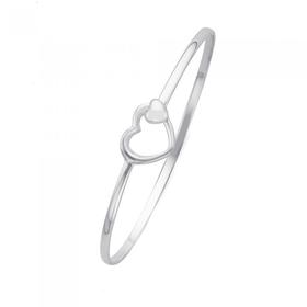 Silver-Heart-Hook-Top-Bangle on sale