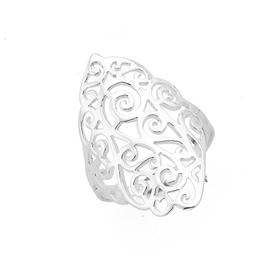 Silver-Wide-Fine-Marquise-Scroll-Ring-Size-P on sale