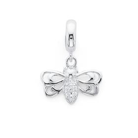 Silver-Dragonfly-Charm on sale