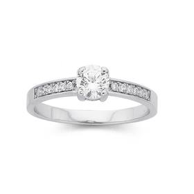 Silver-Cubic-Zirconia-Solitaire-With-Cubic-Zirconia-On-Sides-Ring-Size-O on sale