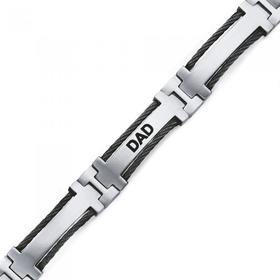 Stainless-Steel-22cm-Dad-Bracelet on sale