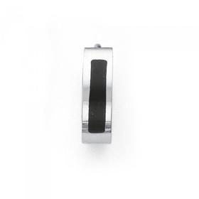 Stainless-Steel-Black-Line-Gents-Earring on sale