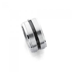 Stainless-Steel-Black-Line-Single-Huggie on sale