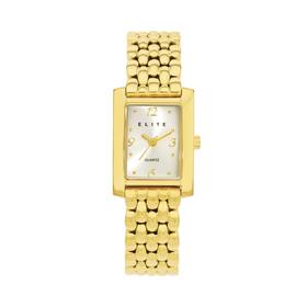 Elite+Ladies+Gold+Tone+Watch