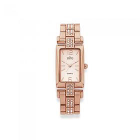 Elite-Ladies-Rose-Tone-Watch on sale