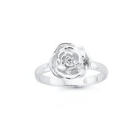 Sterling-Silver-Flower-Ring on sale