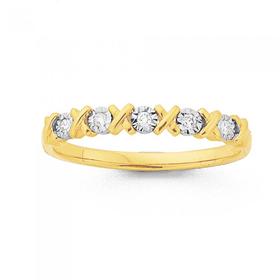 9ct-Gold-Diamond-Hugs-and-Kisses-Band on sale