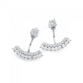 Silver-Pave-Cubic-Zirconia-Ear-Swings on sale