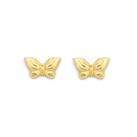 9ct-Gold-Butterfly-Stud-Earrings on sale