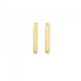 9ct+Gold+Bar+Stud+Earrings