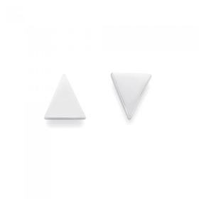 Sterling-Silver-Flat-Triangle-Stud-Earrings on sale