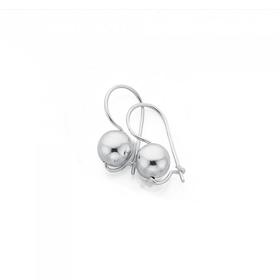 Sterling-Silver-10mm-Euroball-Earrings on sale