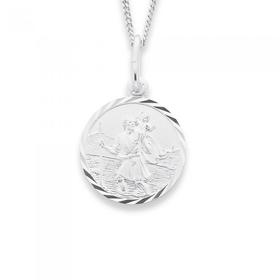 Sterling-Silver-St-Christopher-Medal on sale