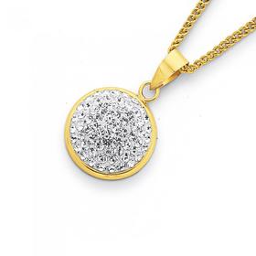 9ct-Crystal-Dome-Pendant on sale