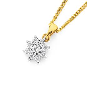 9ct%2C+Diamond+Starburst+Pendant