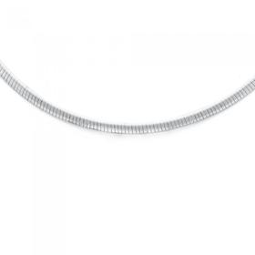 Silver-35mm-Wide-43cm-Flat-Omega-Necklet on sale