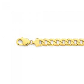 9ct-22cm-Solid-Curb-Bracelet on sale