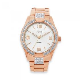 Elite-Ladies-Rose-Tone-Watch on sale