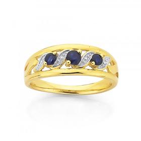 9ct-Sapphire-Wide-Filigree-Band on sale