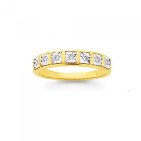 9ct-Gold-Diamond-Anniversary-Band on sale