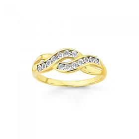 9ct-Diamond-Crossover-Ring on sale