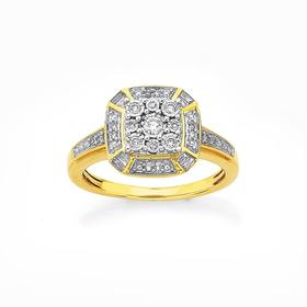 9ct%2C+Diamond+Asscher+Look+Dress+Ring