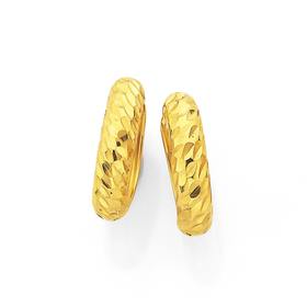 9ct-Half-Round-Huggie-Earrings on sale