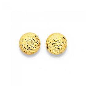 9ct-Button-Stud-Earrings on sale