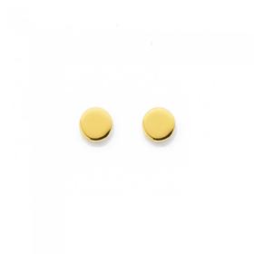 9ct-Gold-Mini-Disc-Stud-Earrings on sale