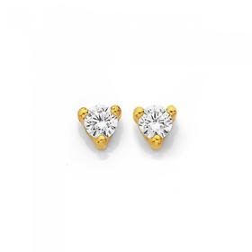 9ct-Cubic-Zirconia-Round-Stud-Earrings on sale