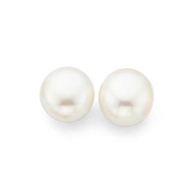 9ct-Cultured-Fresh-Water-Pearl-Stud-Earrings on sale