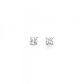 9ct-Gold-Diamond-Illusion-Set-Stud-Earrings on sale