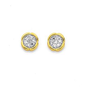 9ct-Diamond-Stud-Earrings on sale