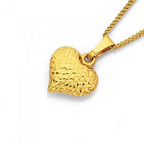 9ct-Puff-Heart-Pendant on sale