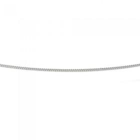 9ct-White-Gold-45cm-Fine-Curb-Chain on sale