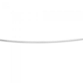 9ct-White-Gold-45cm-Diamond-Cut-Snake-Chain on sale