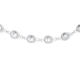 Silver-Triple-Circles-Bracelet on sale