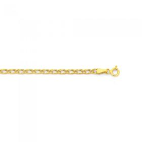 9ct+Gold+19cm+Ribbon+Bracelet