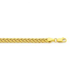 9ct-Gold-19cm-Flat-Wheat-Bracelet on sale