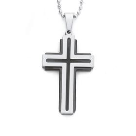 Steel-Overlay-On-Black-Cross on sale