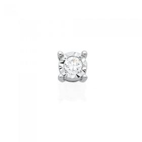 9ct-Gold-Diamond-Single-Stud-Earring on sale